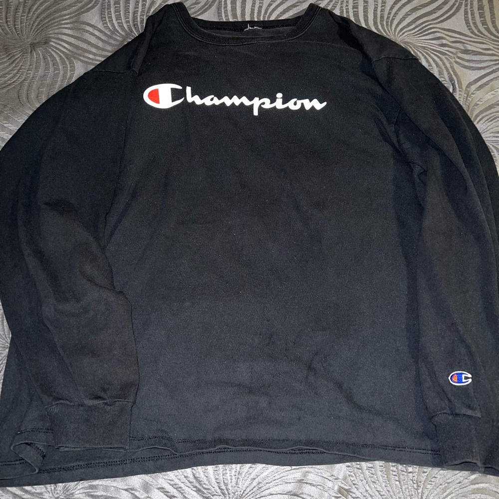 Black Vintage champion crewneck